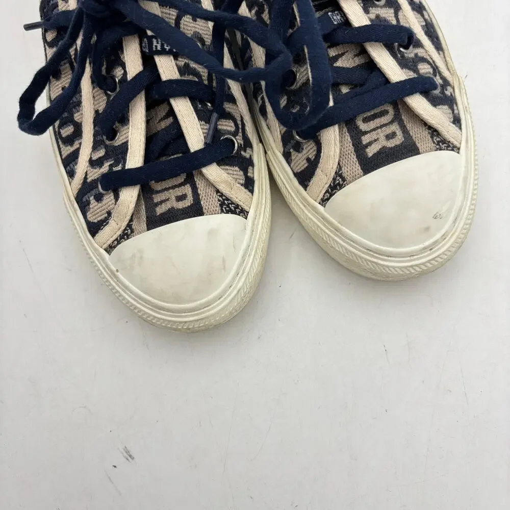 Christian Dior Walk'N' Dior Canvas Low Sneakers Men US 11.5 EU 45 Streetwear